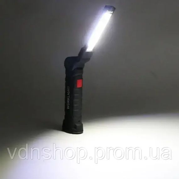 Аккумуляторный фонарь лампа светильник WORKLIGHT W-52 складной (от USB/с МАГНИТОМ/с КРЮЧКОМ) | Зображення 1