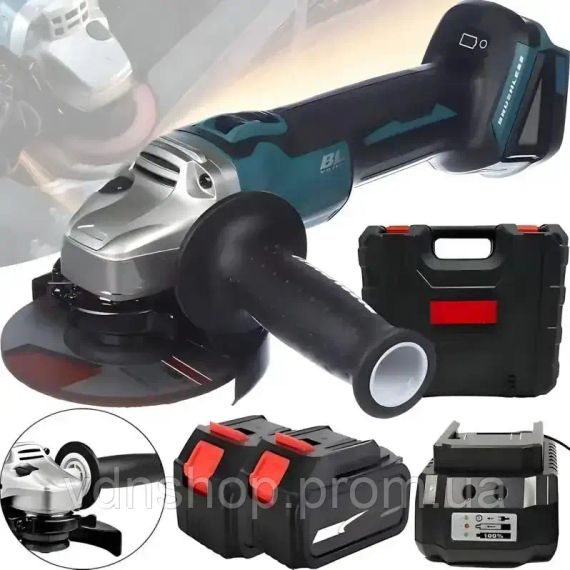 Мощная аккумуляторная болгарка в кейсе LITHIUM POWER компактная аккумуляторная болгарка, 2 аккумулятора 24V | Зображення 1