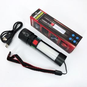 Фонарь для дома с встроенным аккумулятором 611-TG+COB(white+red), Долговечный светодиодный фонарь LQ-51