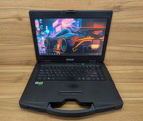 Захищений ноутбук Getac S410 / 14" (1920x1080) IPS Touch / Intel Core i7-6500U (2 (4) ядра по 2.5 - 3.1 GHz) / 8 GB DDR4 / 240 GB SSD / Intel HD Graphics 520 / Windows 10 б/в + Подарунок Бездротова миша / USB | Зображення 1