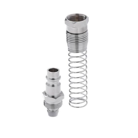 Перехідник із пружиною зі спірального або прямого шланга 8х12 мм на відповідну частину швидкорознімного з'єднання1 | Зображення 3
