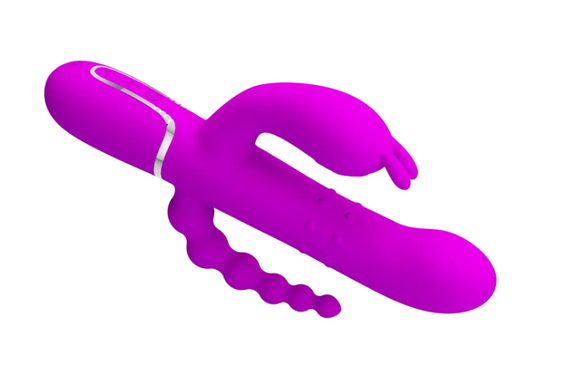 Вібромасажер з анальним і кліторальним стимулятором Pretty Love — Cammy Purple Twinkled Tenderness sexstyle | Зображення 13