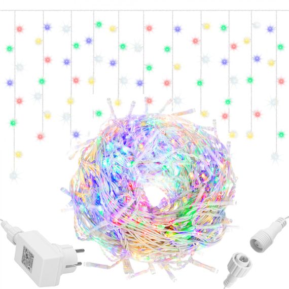 Гірлянда бахрома вулична (зовнішня) Springos 20 м 500 LED + Flash CL0519 Mix | Зображення 8