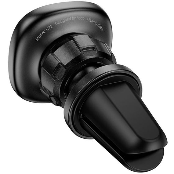 Автотримач Hoco H72 Crown magnetic (air outlet) Black / Metal gray | Зображення 4