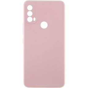 Чехол TPU GETMAN Liquid Silk Full Camera для Motorola Moto E40 Розовый / Pink Sand