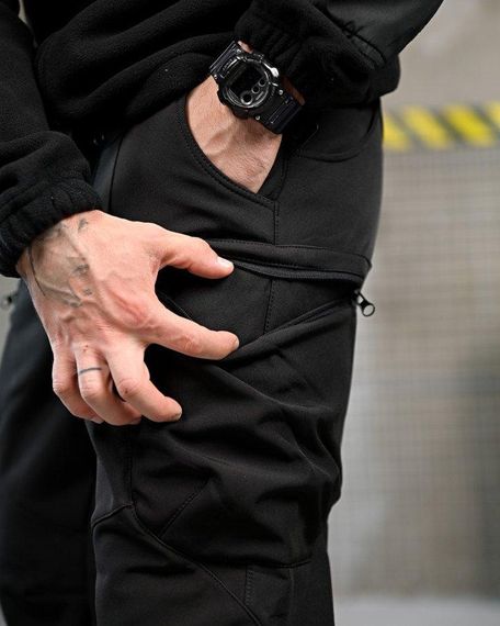 Тактичні штани софтшел DRAFT висока талія чорні ВТ7615 | Зображення 3