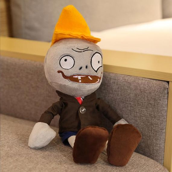 М'яка Іграшка Plants vs Zombies Зомбі з Конусом 30 см Рослини Проти Зомбі