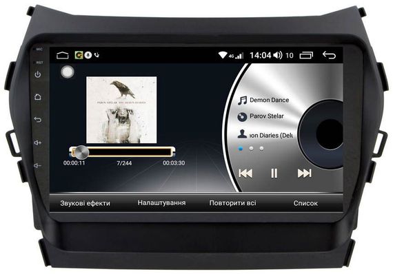Автомагнітола штатна Hyundai Santa Fe 2012-2014 / ix45 2013-2017 з 9 дюймовим екраном та Android 10.1, 4 ГБ оперативної та 32 ГБ вбудованої пам'яті, XPRO (MER-14149_6215) | Зображення 4