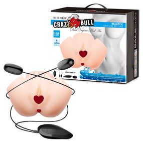 Мастурбатор с двойной вибрацией и двумя входами Crazy Bull - Veronica Dual Vagina and Anal, BM-00900T72ZK Sex Aura