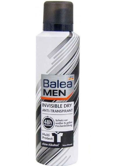 Дезодорант-антиперспирант спрей Balea Men Invisible Dry 48h 200мл