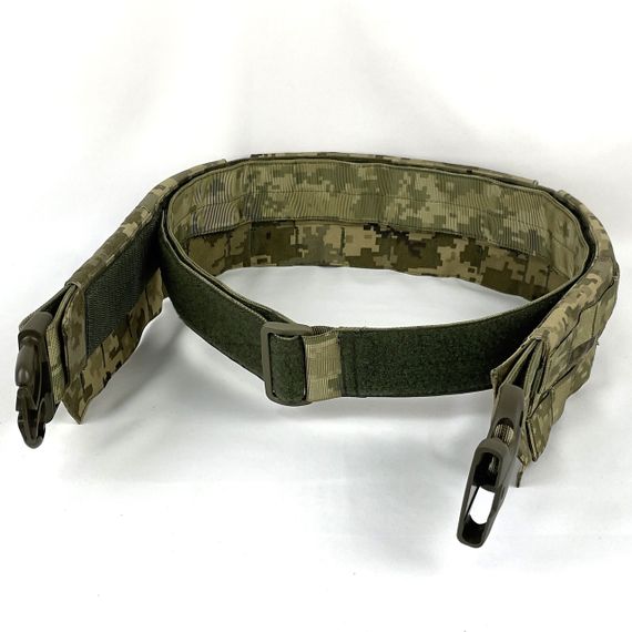 Пояс двойной тактический разгрузочный быстросбросный IRR Cordura 500 D Пиксель ММ-14 (pixel) MELGO M | Зображення 4