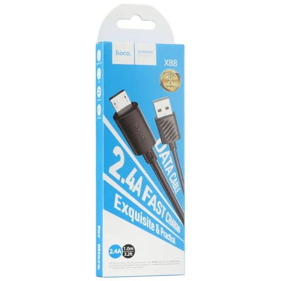Дата кабель Hoco X88 Gratified USB to Micro-USB (1m) | Зображення 4