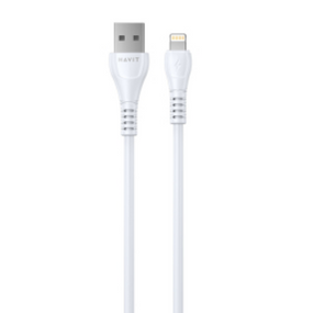 Кабель USB Lightning Havit HV-CB641C 1.8m 2,1А 1,8 м білий