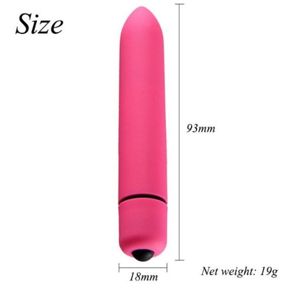 Компактний мінівібратор, ВіброПуля з 10 режимами вібрації рожевий sexstyle