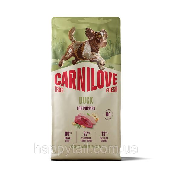 Беззерновой сухой корм Carnilove True Fresh Duck Puppies для щенков всех пород с уткой 12 кг (арт. 173744)