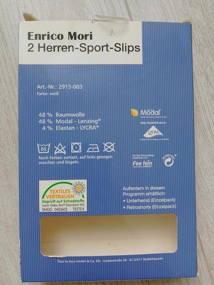 Труси сліпи чоловічі білі набір | Зображення 2