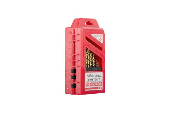 Набор сверл по металлу Intertool - 25 шт. (1-13 мм), титан (SD-0025) | Зображення 2