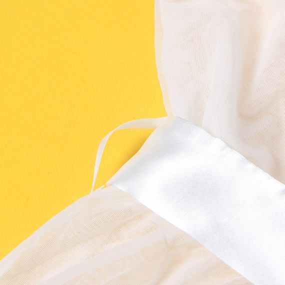 Халат Star Night з рюшами та поясом, білий, M-L  sexstyle | Зображення 8