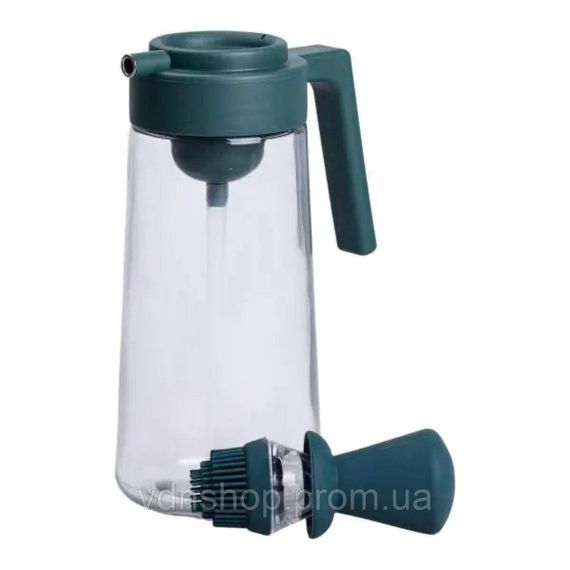 Пляшка для олії з дозатором 550 мл скляна пляшка для оливкової та соняшникової олії HP-1351 | Зображення 2