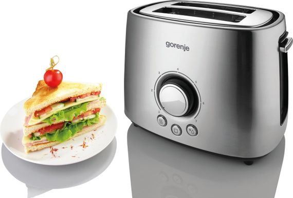 Тостер Gorenje T 1000 E/1000 Вт./ф-ция разморозки, разогрева/ материал корпуса- металл (T1000E) | Зображення 2