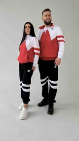 Спортивний костюм унісекс adidas колір червоний