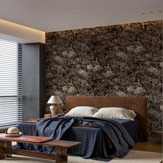 Декоративна ПВХ плита 1,22м х 2,44м х 3мм Темно-сірий мармур SW-00001407 | Зображення 6