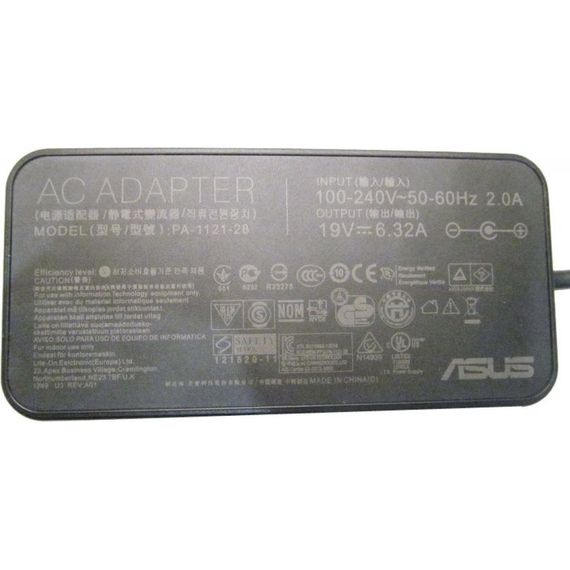 Блок живлення до ноутбуку ASUS 120W 19V, 6.32A, разъем 5.5/2.5, Slim-корпус (ADP-120RH) | Зображення 1