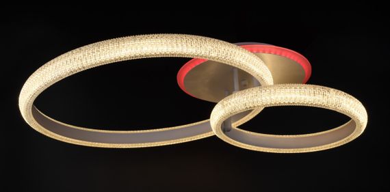 Люстра світлодіодна стельова LED світильник для квартири на стелю лед з пультом 26112 Білий 15х53х72 см. | Зображення 9