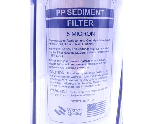 Колба BigBlue 10" Tiger Filtration прозора 04А (латун.різьби.2резинки/макс12атм) + картридж 1/4 | Зображення 2