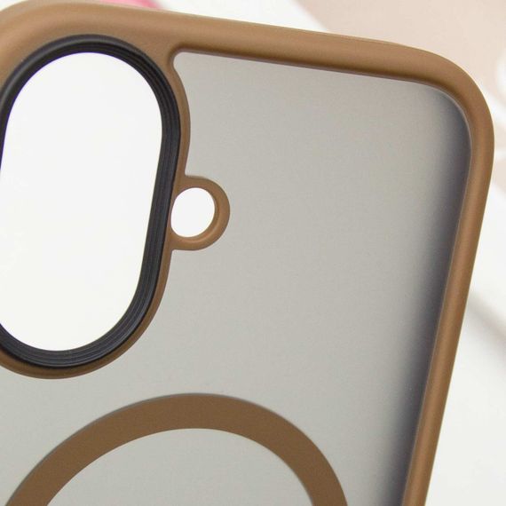 TPU+PC чохол Metal Buttons with MagSafe для Apple iPhone 16 (6.1") | Зображення 4