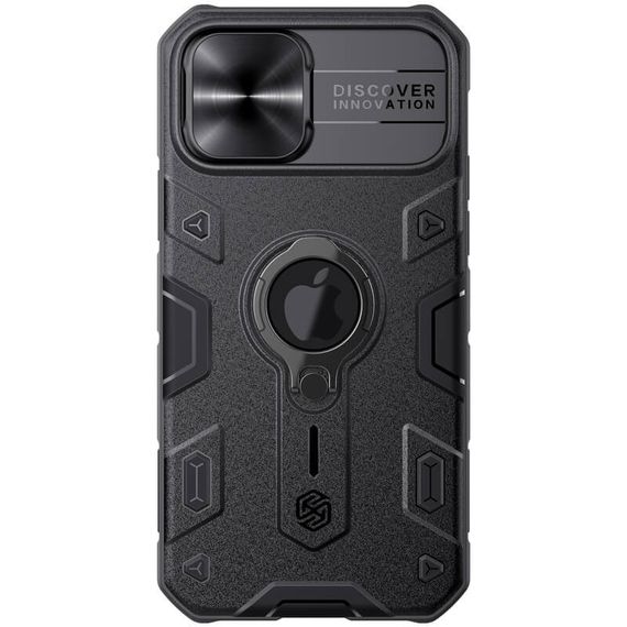 TPU+PC чохол Nillkin CamShield Armor (шторка на камеру) для Apple iPhone 12 Pro Max (6.7") Чорний | Зображення 2