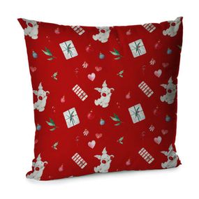 Подушка диванная с бархата Подарки 45x45 см (45BP_23NY005)