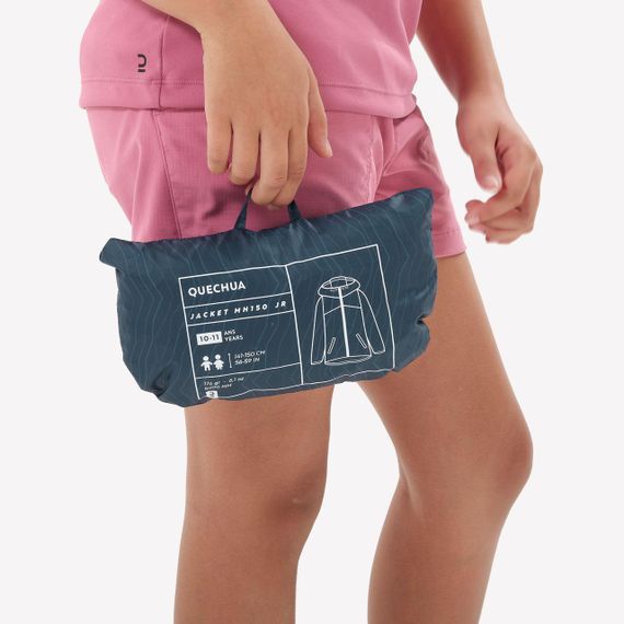 Куртка дитяча MH100 для туризму 7-15 років зелена - 14-15 р 160-66 см | Зображення 6