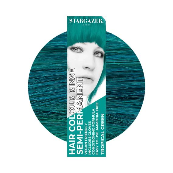 Краска для волос Тропический зеленый Stargazer Semi-permanent hair colour Tropical Green 70 мл