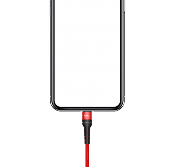 USB кабель Kaku KSC-321 USB - Lightning 1.2 m - Red | Зображення 1