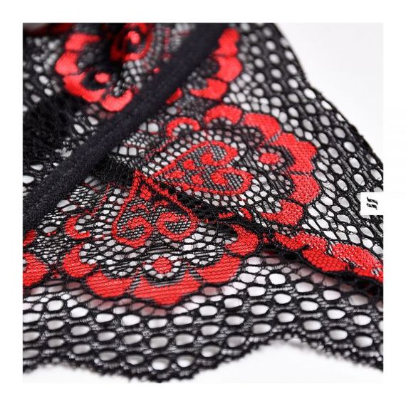 Боді Obsessive Megies Teddy black L / XL, Черный, L/XL | Зображення 2