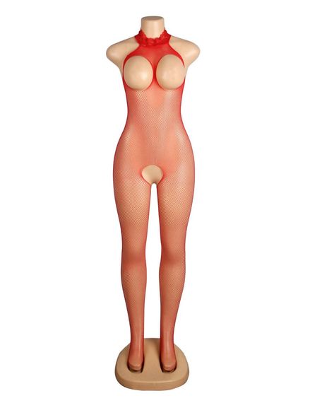 Бодістокінг-сітка Star Night з вирізом для грудей, червоний (без коробки) | Зображення 2