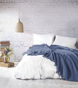 Покривало Saheser Mona 220 х 240 см.  Lacivert