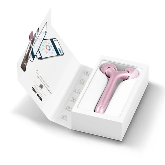 Електронний ультразвуковий ролик для обличчя та тіла GESKE Sonic Facial&Body Roller 4в1 magenta, Рожевий | Зображення 8