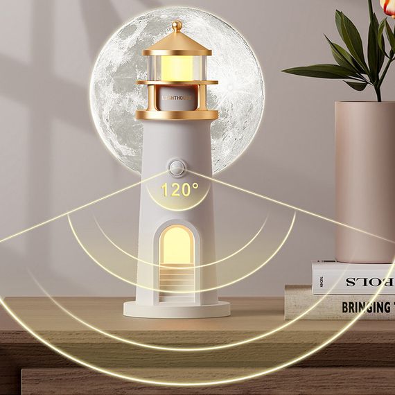 Проектор-нічник A08 Lighthouse 2in1 + Bluetooth колонка White | Зображення 2
