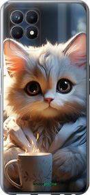 Чохол на Realme Narzo 50 Білий кіт "5646u-3066-2448"