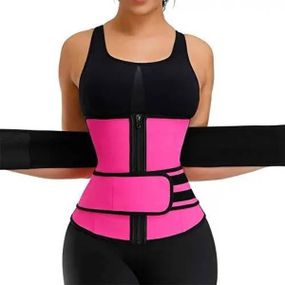 Стягуючий пояс для схуднення Waist training corset Чорний M