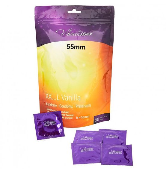 Презервативи - Vibratissimo XX ... L Vanilla, 55 мм, 50 шт. (09.2026) sexstyle