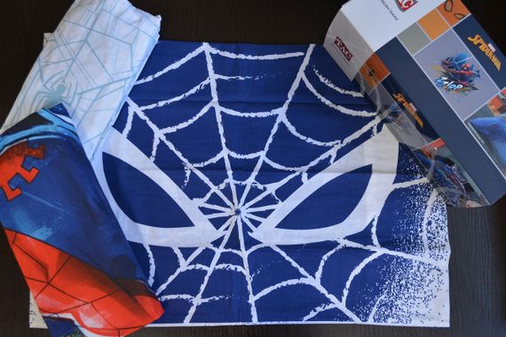 Постільна білизна TAC Disney 160×220 см Spiderman Blue City | Зображення 4