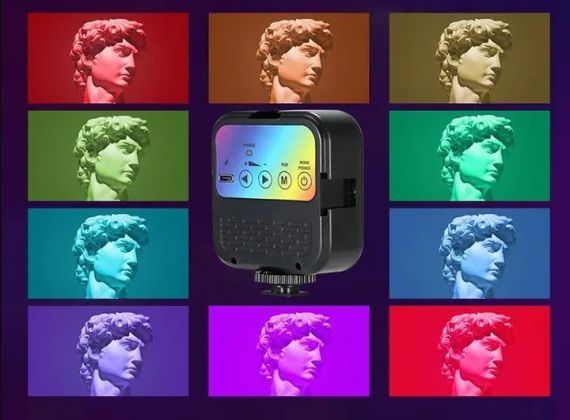 Студийная LED лампа WL-R1, 23000-7000K, освещение для съемки, RGB подсветка | Зображення 6