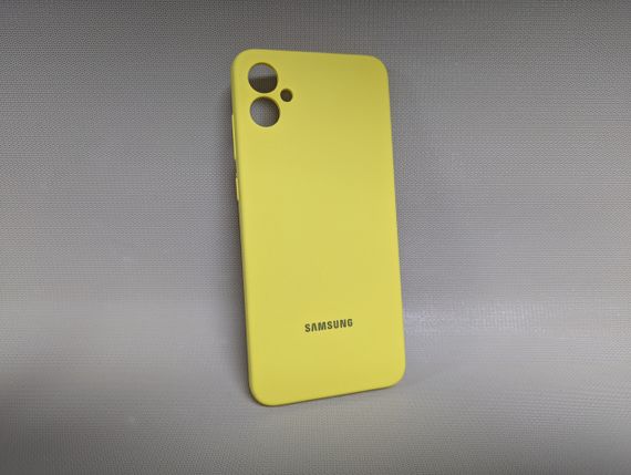 Samsung Galaxy A05 | Протиударний чохол з логотипом | Soft Touch | жовтий | Зображення 1