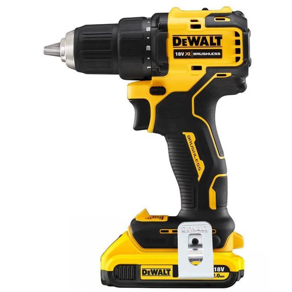 Дрель-шуруповерт аккумуляторная бесщёточная 65 Нм DeWALT DCD708D2T | Зображення 1