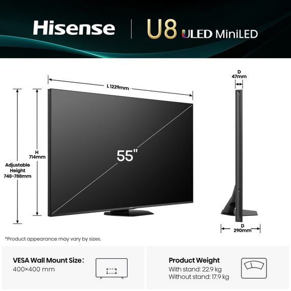 Телевизор Hisense 55U8Q | Зображення 1
