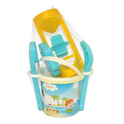 Игрушка для песка Tigres Summer 6 элементов с мельницей и термонаклейкой (39909) | Зображення 1