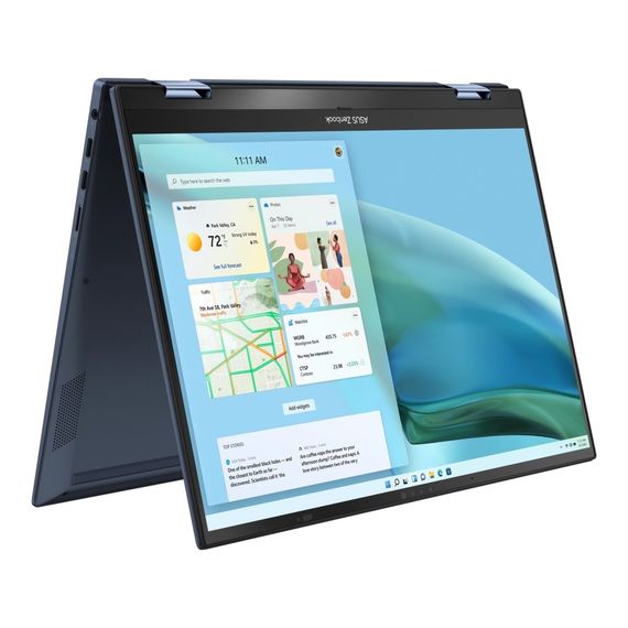 Ноутбук ASUS Zenbook S 13 Flip UP5302ZA-LX083W 13.3' 2.8K Touch, Intel i5-1240P, 16GB, F512GB, UMA, Win11, Голубий (90NB0VV1-M00E80) | Зображення 1